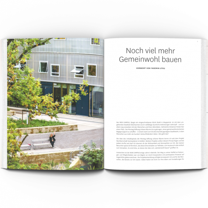 Das Buch „Gemeinwohl bauen, Band 2: BOB CAMPUS – von der Magie des Gemeinsinns“ von Innen